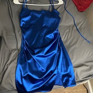Royal blue right mini dress